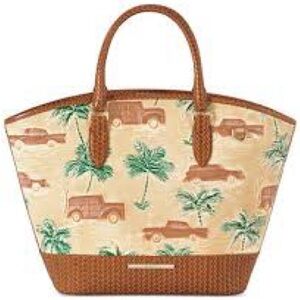 Brahmin Jeanne honey brown copa cabana genuine leather